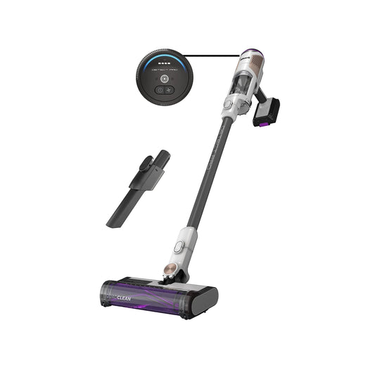 Shark IW1111 Detect Pro - Lightweight Cordless Vacuum Cleaner with HEPA Filter Portable Handheld Attachment Crevice Tool Rechargeable Multi-Surface Stick Vacuum for Household Pet Hair Dark Grey